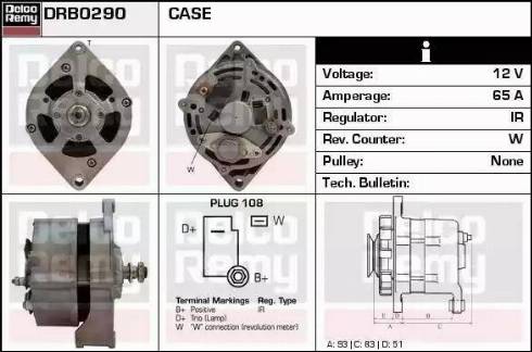 Remy DRB0290 - Ģenerators autospares.lv