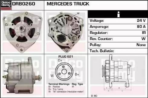 Remy DRB0260 - Ģenerators www.autospares.lv