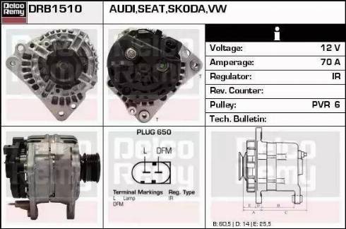 Remy DRB1510 - Ģenerators www.autospares.lv