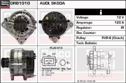 Remy DRB1010 - Генератор www.autospares.lv