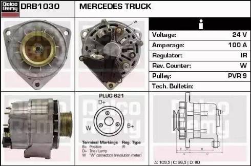 Remy DRB1030 - Ģenerators www.autospares.lv