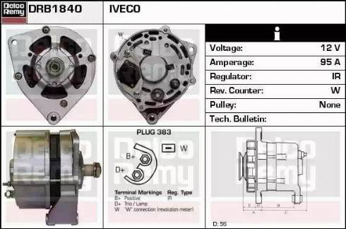 Remy DRB1840 - Генератор www.autospares.lv