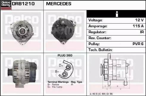 Remy DRB1210 - Alternator www.autospares.lv