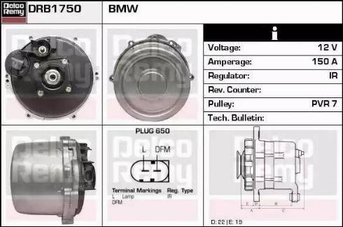 Remy DRB1750N - Ģenerators autospares.lv