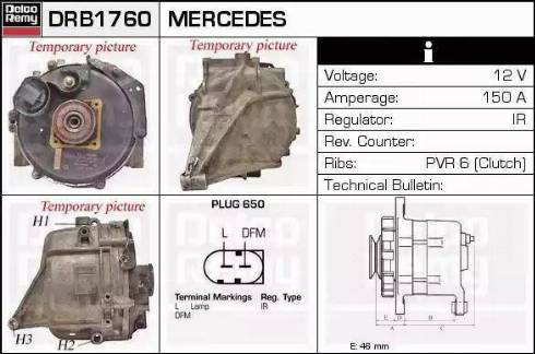 Remy DRB1760 - Ģenerators autospares.lv