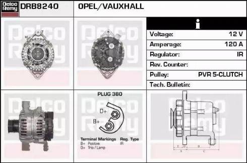 Remy DRB8240 - Ģenerators www.autospares.lv