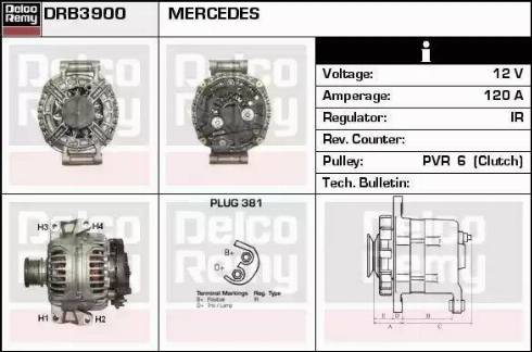 Remy DRB3900 - Ģenerators www.autospares.lv