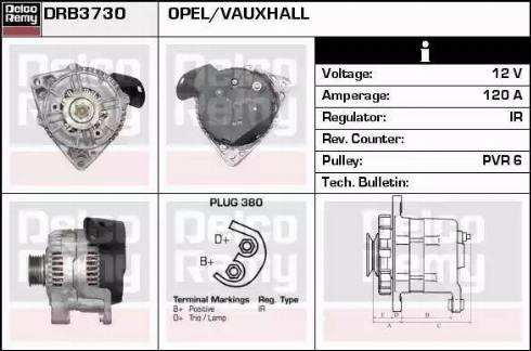 Remy DRB3730 - Ģenerators www.autospares.lv