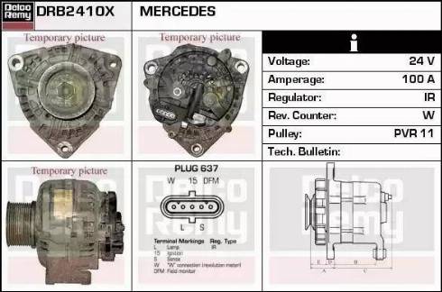 Remy DRB2410X - Генератор www.autospares.lv