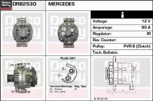 Remy DRB2530 - Ģenerators autospares.lv