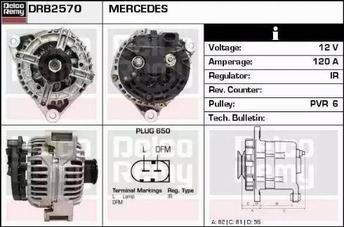 Remy DRB2570 - Alternator www.autospares.lv