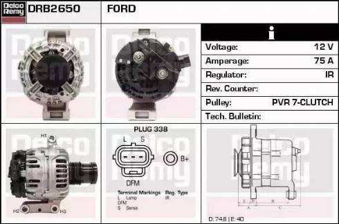 Remy DRB2650 - Alternator www.autospares.lv