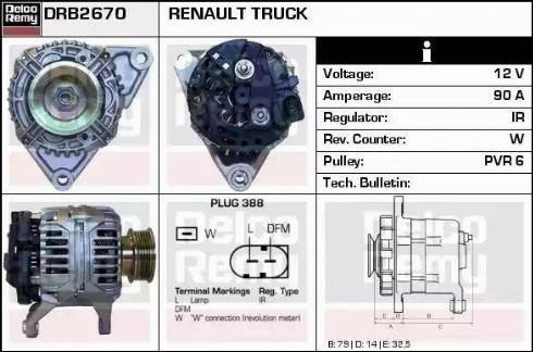 Remy DRB2670 - Ģenerators autospares.lv