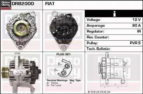 Remy DRB2000 - Ģenerators www.autospares.lv