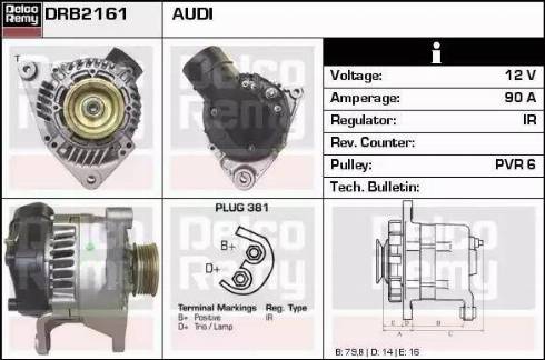 Remy DRB2161 - Ģenerators autospares.lv