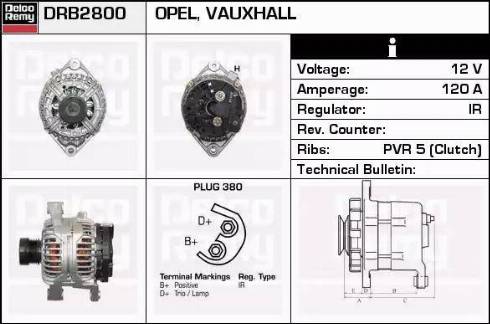 Remy DRB2800 - Alternator www.autospares.lv