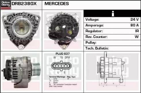 Remy DRB2380X - Генератор www.autospares.lv