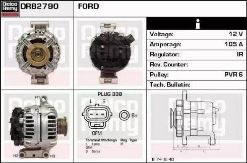 Remy DRB2790 - Ģenerators www.autospares.lv