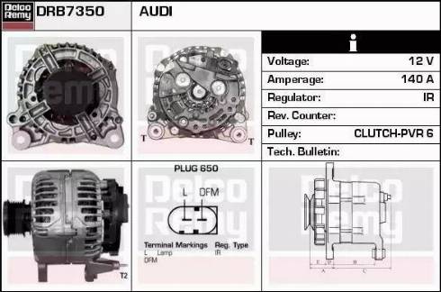 Remy DRB7350 - Ģenerators autospares.lv