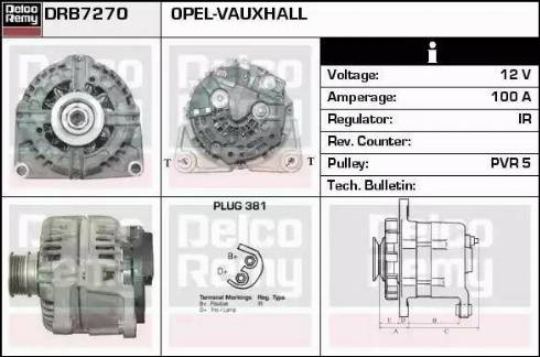 Remy DRB7270 - Ģenerators www.autospares.lv