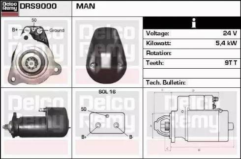 Remy DRS0168 - Стартер www.autospares.lv