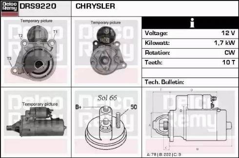 Remy DRS9220 - Starter www.autospares.lv