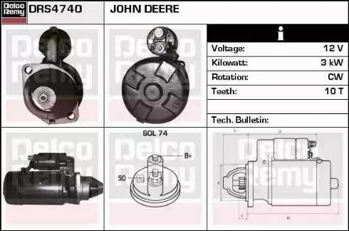 Remy DRS4740 - Starteris www.autospares.lv