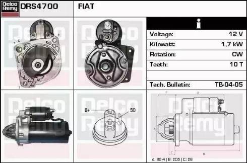 Remy DRS4700 - Starteris autospares.lv