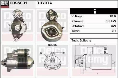 Remy DRS5031 - Starteris www.autospares.lv