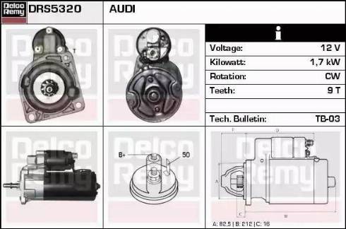 Remy DRS5320 - Starteris autospares.lv