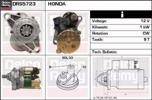 Remy DRS5723 - Starteris www.autospares.lv