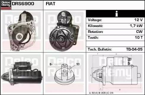 Remy DRS6900 - Starteris autospares.lv