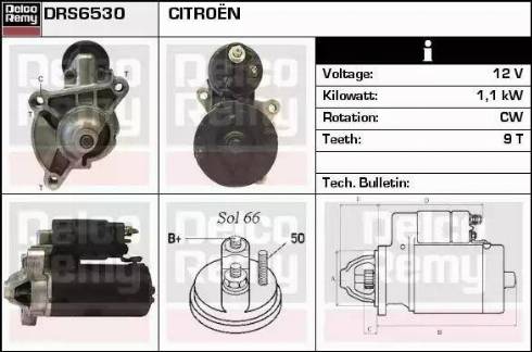 Remy DRS6530 - Starter www.autospares.lv