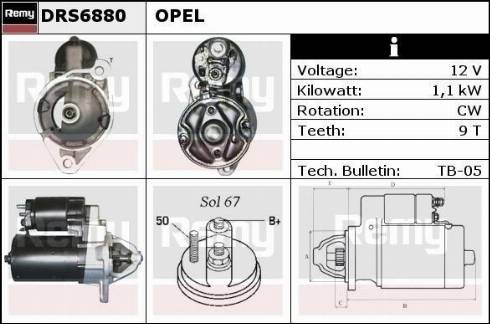 Remy DRS6800X - Starteris www.autospares.lv