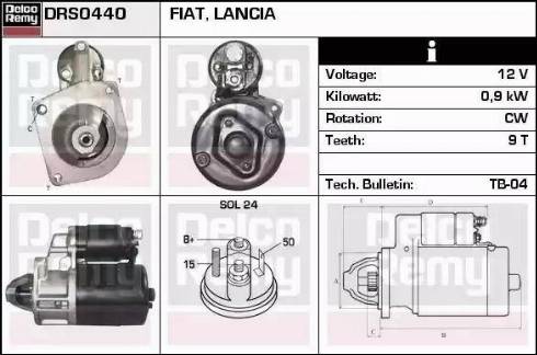 Remy DRS0440 - Starteris autospares.lv