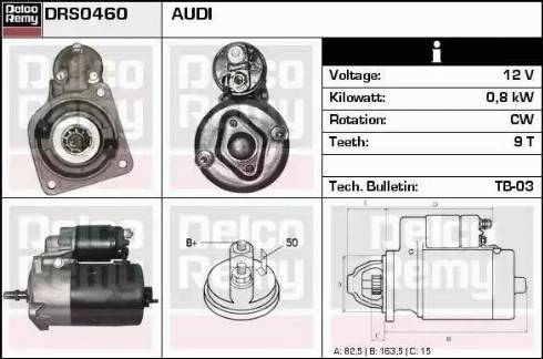 Remy DRS0460 - Starteris www.autospares.lv