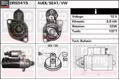 Remy DRS0415 - Starteris autospares.lv