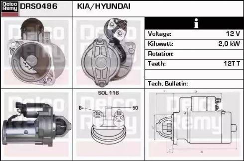 Remy DRS0486 - Starteris www.autospares.lv