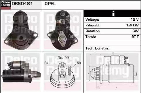 Remy DRS0481 - Starter www.autospares.lv