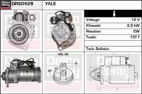 Remy DRS0428 - Starteris www.autospares.lv