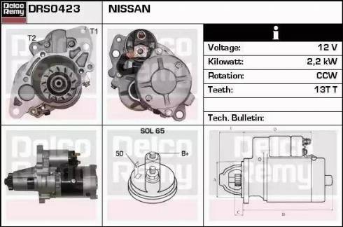 Remy DRS0423 - Starteris autospares.lv