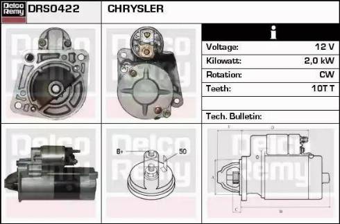 Remy DRS0422 - Стартер www.autospares.lv