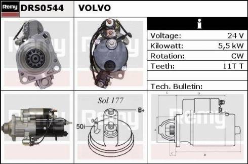 Remy DRS0544N - Starteris autospares.lv