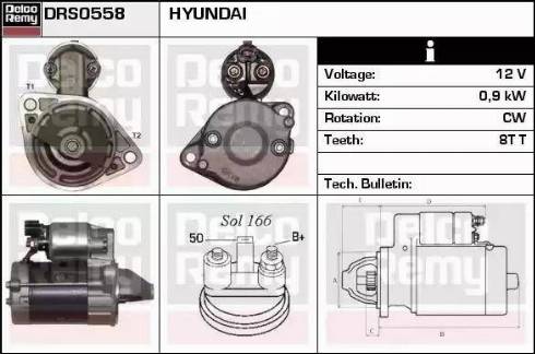 Remy DRS0558 - Стартер www.autospares.lv