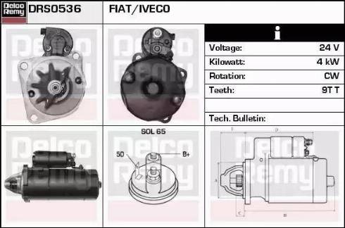 Remy DRS0536 - Starter www.autospares.lv