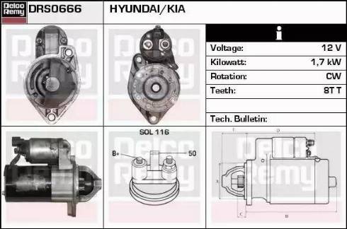 Remy DRS0666 - Starter www.autospares.lv