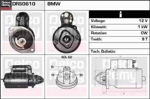 Remy DRS0610 - Starteris autospares.lv