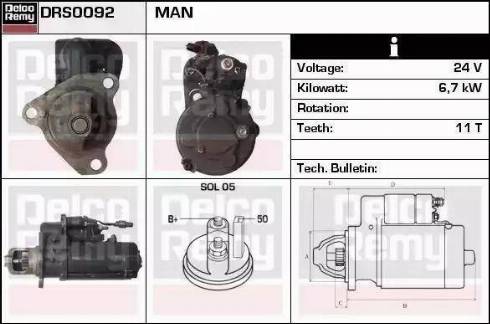 Remy DRS0602 - Starteris www.autospares.lv