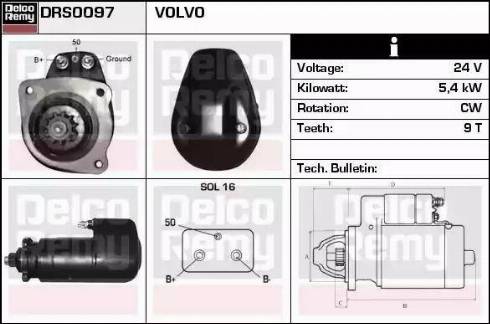 Remy DRS0097 - Стартер www.autospares.lv