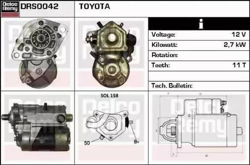 Remy DRS0042 - Starter www.autospares.lv